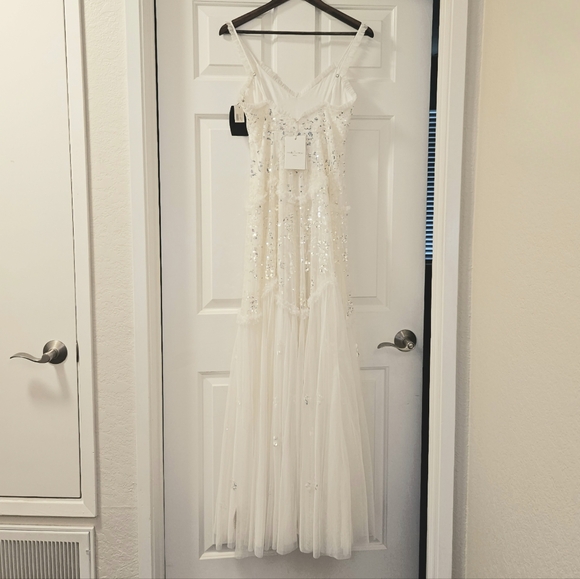 Needle & Thread Tiered Gloss Cami Gown - Picture 12 of 17